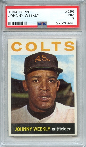 1964 TOPPS 256 JOHNNY WEEKLY PSA NM 7