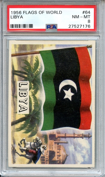 1956 FLAGS OF WORLD 64 LIBYA PSA NM-MT 8