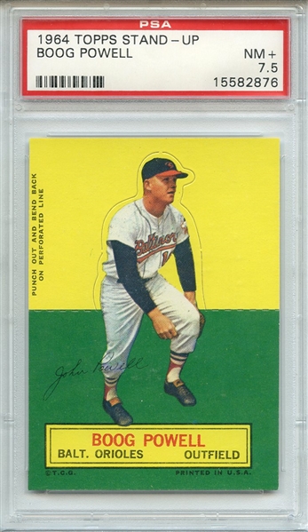 1964 TOPPS STAND-UP BOOG POWELL PSA NM+ 7.5