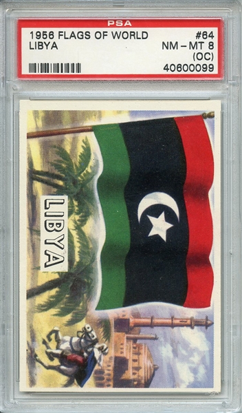 1956 FLAGS OF WORLD 64 LIBYA PSA NM-MT 8 (OC)