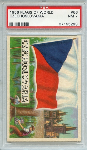 1956 FLAGS OF WORLD 66 CZECHOSLOVAKIA PSA NM 7