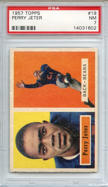 1957 TOPPS 19 PERRY JETER PSA NM 7