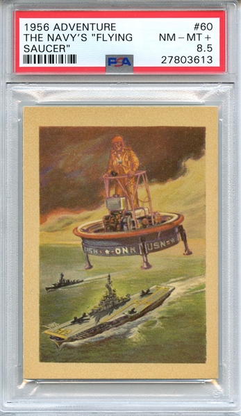 1956 ADVENTURE 60 THE NAVY'S FLYING SAUCER PSA NM-MT+ 8.5