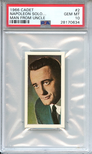 1966 CADET MAN FROM UNCLE 2 NAPOLEON SOLO... MAN FROM UNCLE PSA GEM MT 10