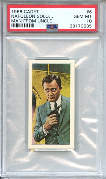 1966 CADET MAN FROM UNCLE 6 NAPOLEON SOLO... MAN FROM UNCLE PSA GEM MT 10