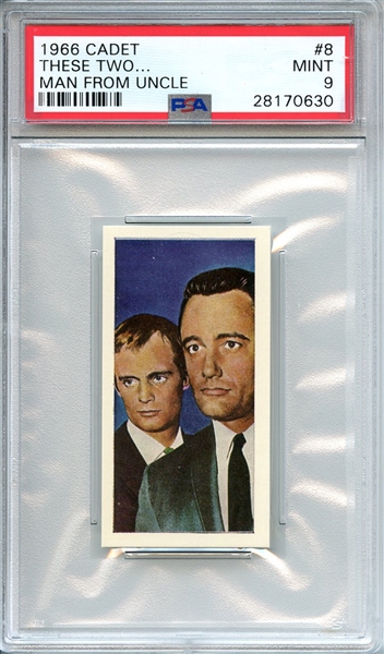 1966 CADET MAN FROM UNCLE 8 THESE TWO... MAN FROM UNCLE PSA MINT 9