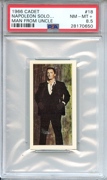1966 CADET MAN FROM UNCLE 18 NAPOLEON SOLO... MAN FROM UNCLE PSA NM-MT+ 8.5