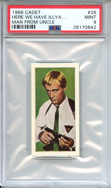 1966 CADET MAN FROM UNCLE 26 HERE WE HAVE ILLYA... MAN FROM UNCLE PSA MINT 9