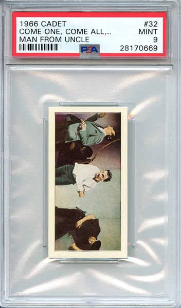 1966 CADET MAN FROM UNCLE 32 COME ONE, COME ALL,... MAN FROM UNCLE PSA MINT 9