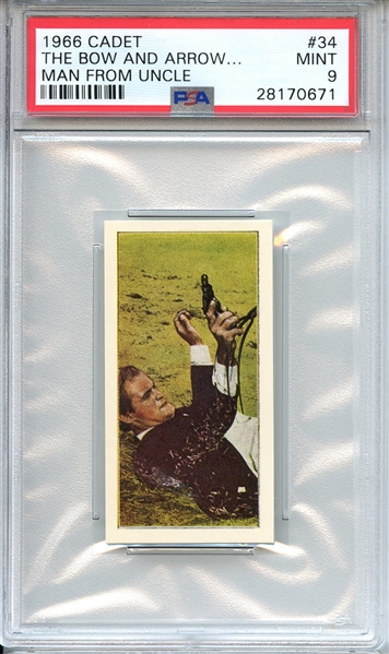 1966 CADET MAN FROM UNCLE 34 THE BOW AND ARROW... MAN FROM UNCLE PSA MINT 9