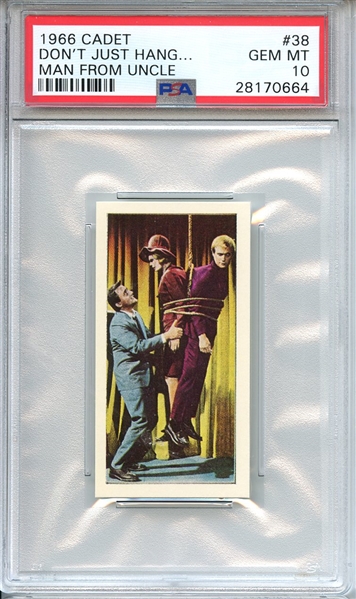 1966 CADET MAN FROM UNCLE 38 DON'T JUST HANG... MAN FROM UNCLE PSA GEM MT 10
