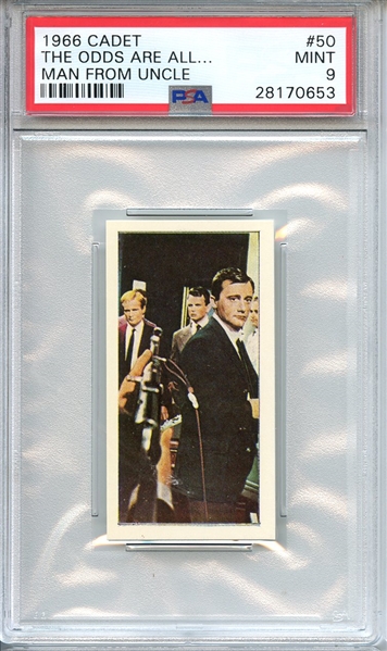 1966 CADET MAN FROM UNCLE 50 THE ODDS ARE ALL... MAN FROM UNCLE PSA MINT 9