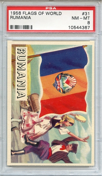 1956 FLAGS OF WORLD 31 RUMANIA PSA NM-MT 8