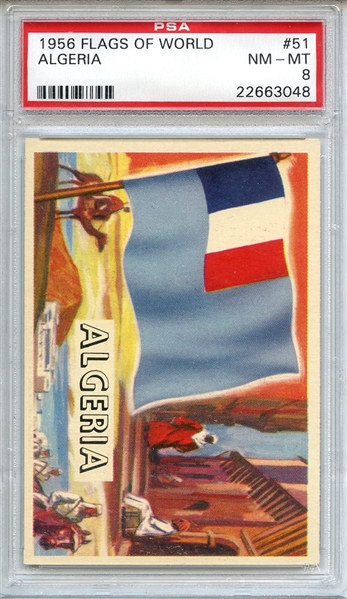 1956 FLAGS OF WORLD 51 ALGERIA PSA NM-MT 8