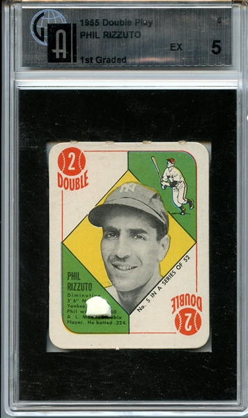 1951 Topps Red Back 5 Phil Rizzuto GAI EX 5