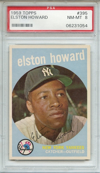 1959 TOPPS 395 ELSTON HOWARD PSA NM-MT 8