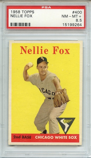 1958 TOPPS 400 NELLIE FOX PSA NM-MT+ 8.5