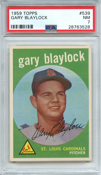 1959 TOPPS 539 GARY BLAYLOCK PSA NM 7