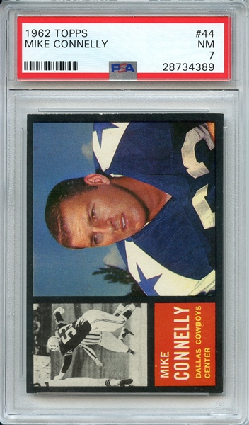 1962 TOPPS 44 MIKE CONNELLY PSA NM 7