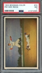1953 BOWMAN COLOR 33 PEE WEE REESE PSA NM 7