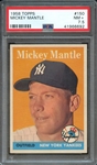 1958 TOPPS 150 MICKEY MANTLE PSA NM+ 7.5
