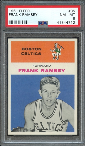1961 FLEER 35 FRANK RAMSEY PSA NM-MT 8