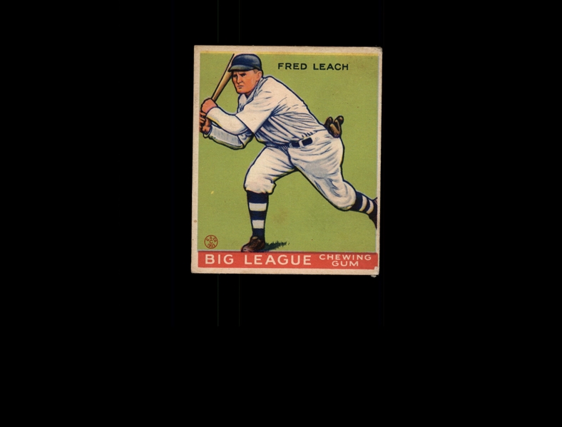 1933 Goudey 179 Fred Leach RC VG-EX #D830247