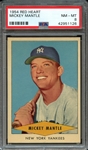 1954 RED HEART MICKEY MANTLE PSA NM-MT 8