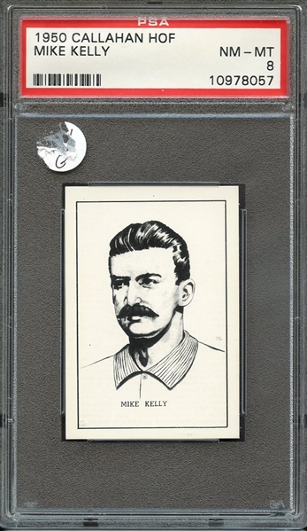 1950 CALLAHAN HALL OF FAME MIKE KELLY PSA NM-MT 8