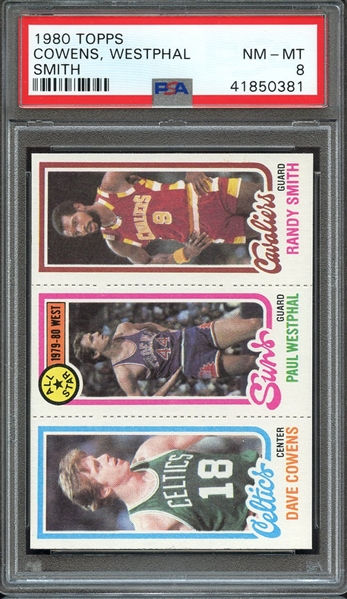1980 TOPPS COWENS, WESTPHAL SMITH PSA NM-MT 8