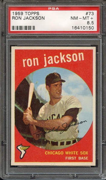 1959 TOPPS 73 RON JACKSON PSA NM-MT+ 8.5