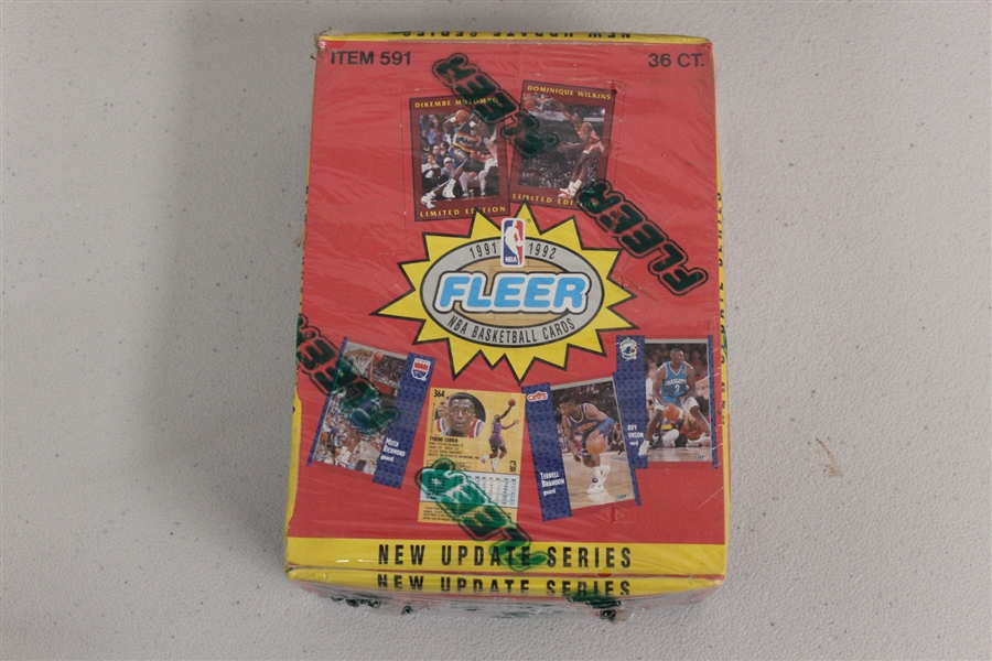 1991 FLEER BASKETBALL SEALED WAX BOX