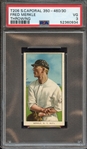 1909-11 T206 SWEET CAPORAL 350-460/30 FRED MERKLE THROWING PSA VG 3