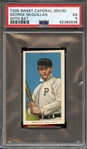 1909-11 T206 SWEET CAPORAL 350/30 GEORGE McQUILLAN WITH BAT PSA EX 5