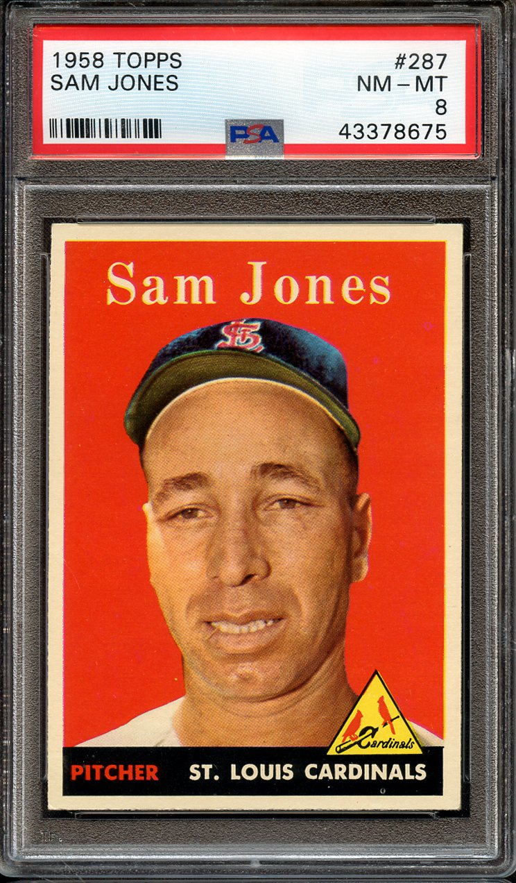 Lot Detail 1958 TOPPS 287 SAM JONES PSA NM MT 8