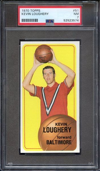 1970 TOPPS 51 KEVIN LOUGHERY PSA NM 7