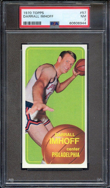 1970 TOPPS 57 DARRALL IMHOFF PSA NM 7