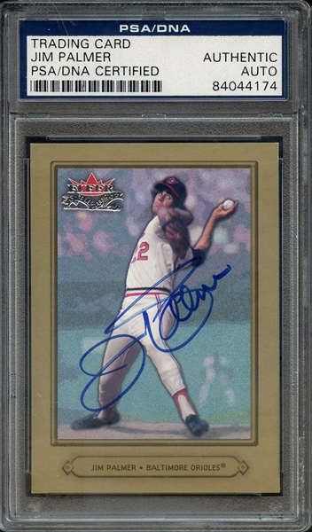 JIM PALMER SIGNED 2002 FLEER FALL CLASSIC PSA/DNA AUTHENTIC