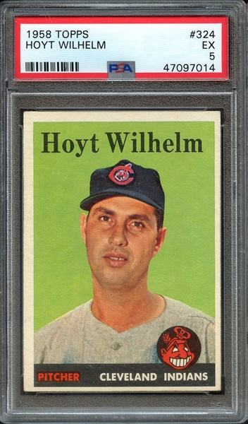 Lot Detail Topps Hoyt Wilhelm Psa Ex