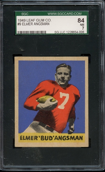 1949 LEAF 9 ELMER ANGSMAN SGC NM 84 / 7