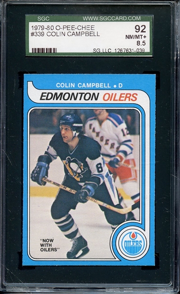 1979 O-PEE-CHEE 339 COLIN CAMPBELL SGC NM/MT+ 92 / 8.5