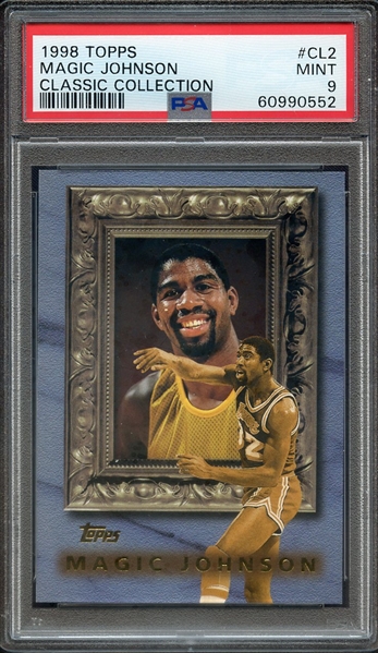 1998 TOPPS CLASSIC COLLECTION CL2 MAGIC JOHNSON CLASSIC COLLECTION PSA MINT 9