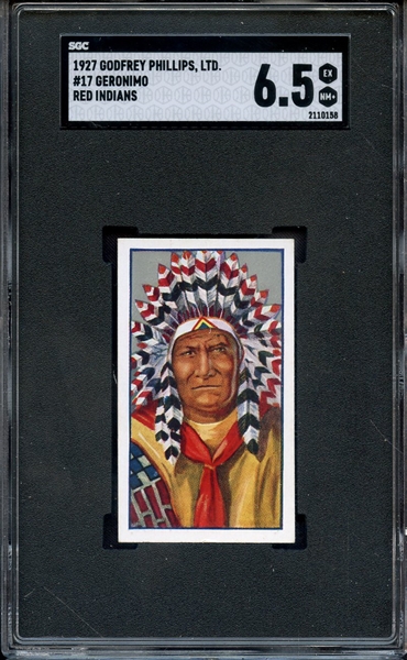 1927 GODFREY PHILLIPS LTD 17 RED INDIANS GERONIMO SGC EX-MT+ 6.5