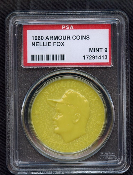 1960 ARMOUR COINS NELLIE FOX PSA MINT 9