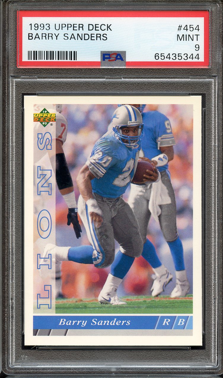 Lot Detail Upper Deck Barry Sanders Psa Mint