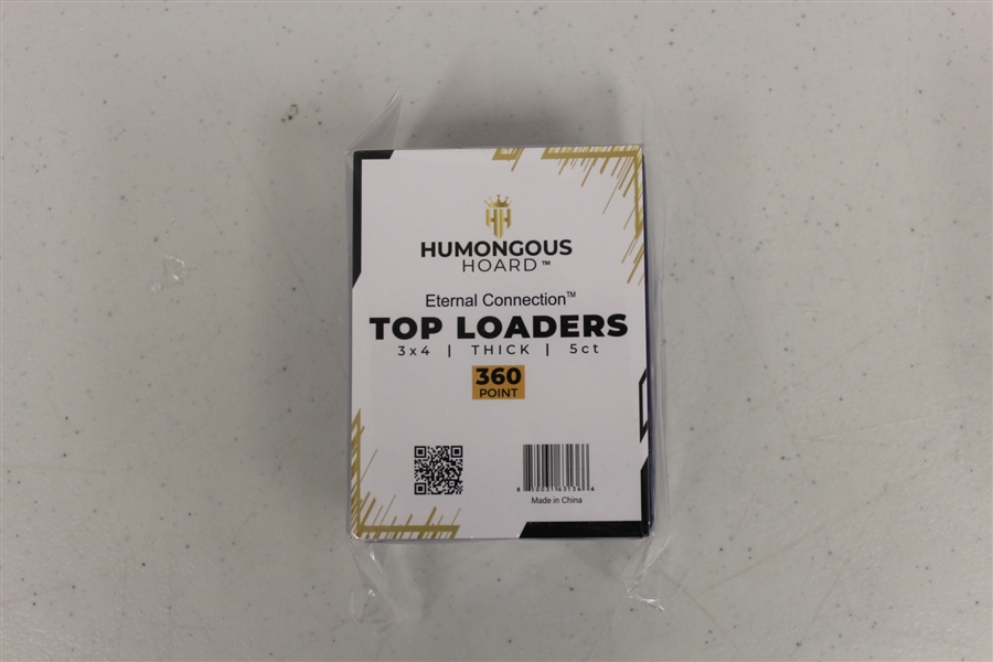 (100) Humongous Hoard 3 x 4 Premium Eternal Connection 360Pt Thick Top Loaders