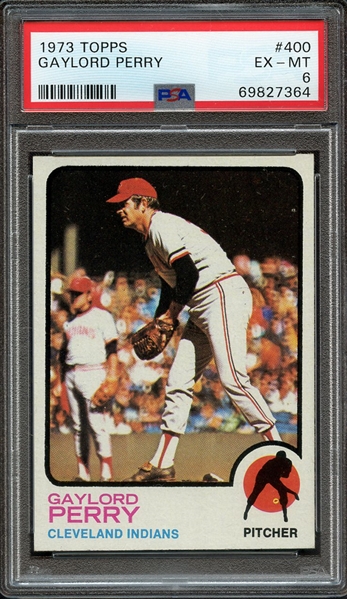1973 TOPPS 400 GAYLORD PERRY PSA EX-MT 6
