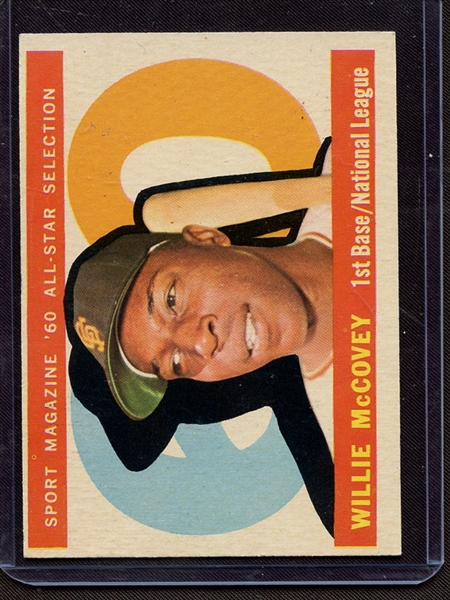 1960 TOPPS 554 WILLIE MCCOVEY ALL STAR EX