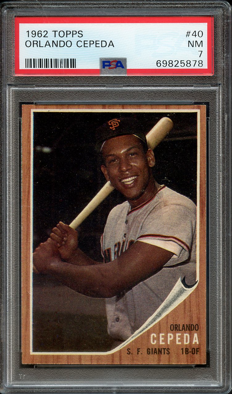 Lot Detail Topps Orlando Cepeda Psa Nm