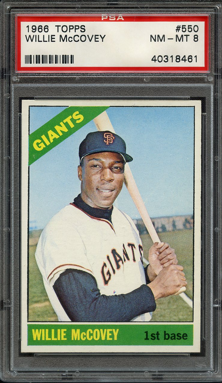 Lot Detail 1966 TOPPS 550 WILLIE McCOVEY PSA NM MT 8